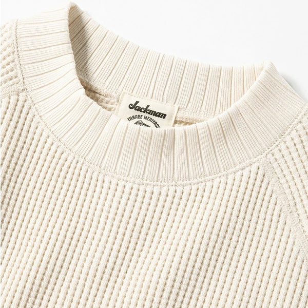 COTTON WAFFLE MID-NECK SHIRT - Image 4