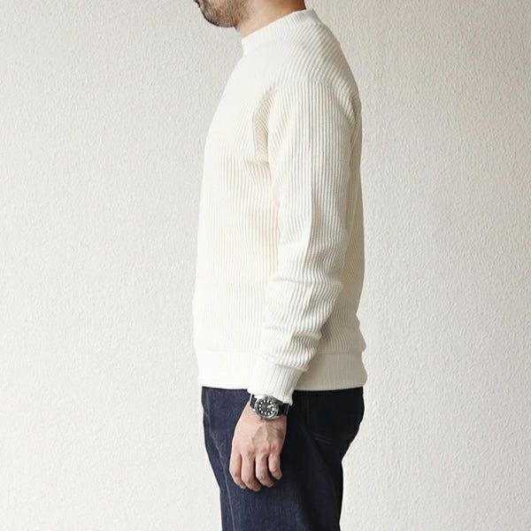 COTTON WAFFLE MID-NECK SHIRT - Image 6