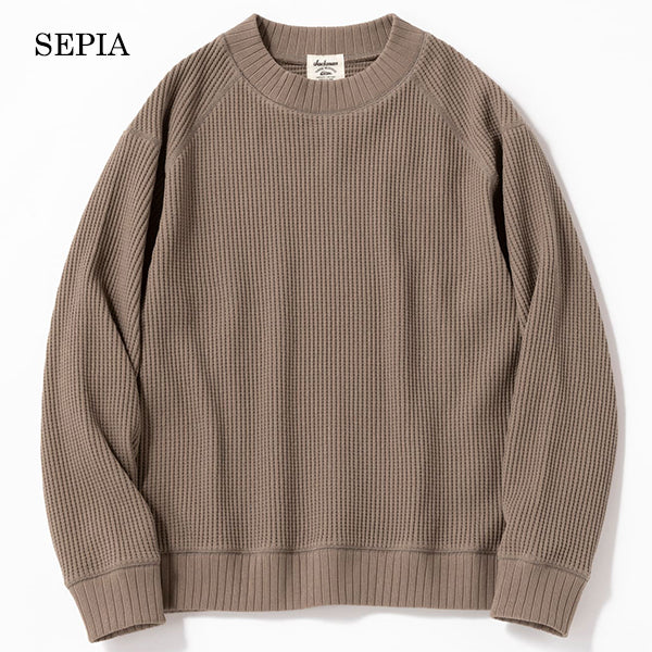 COTTON WAFFLE MID-NECK SHIRT - Image 9